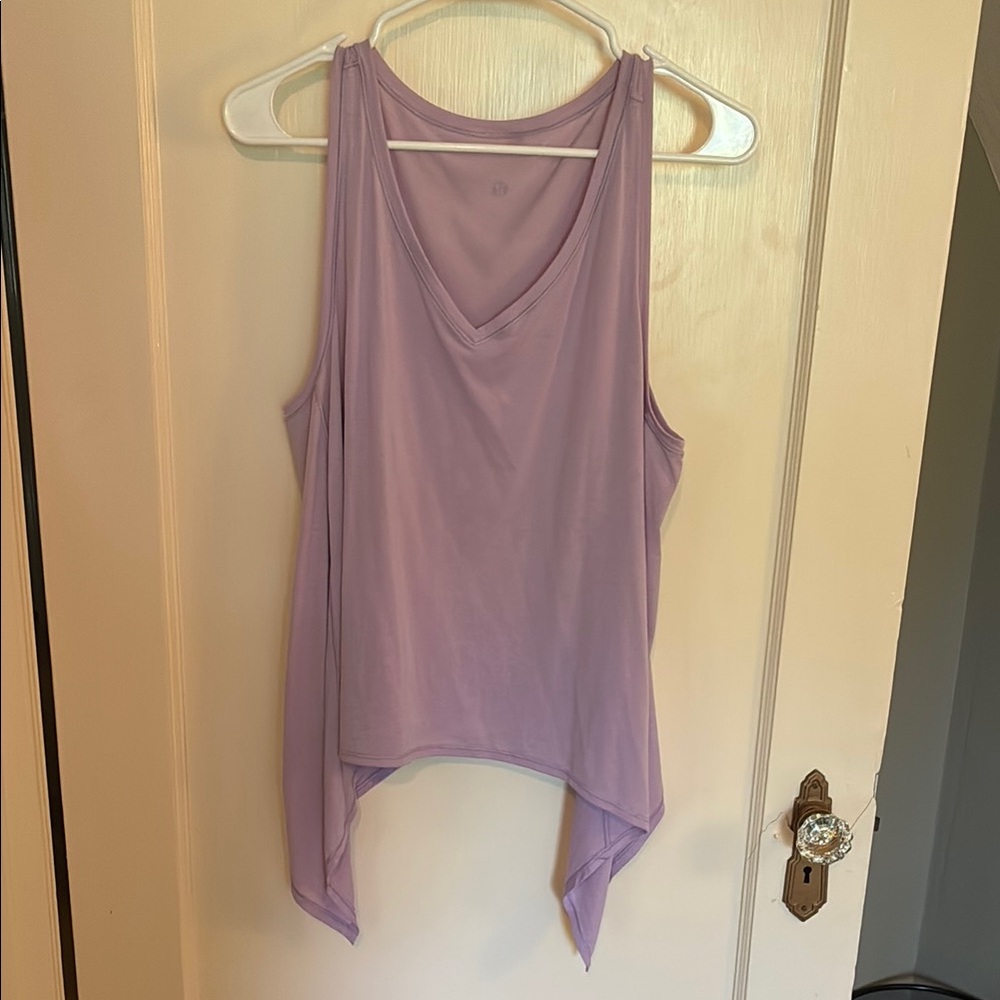 Lululemon Athletica Purple Asymmetrical Tank Top